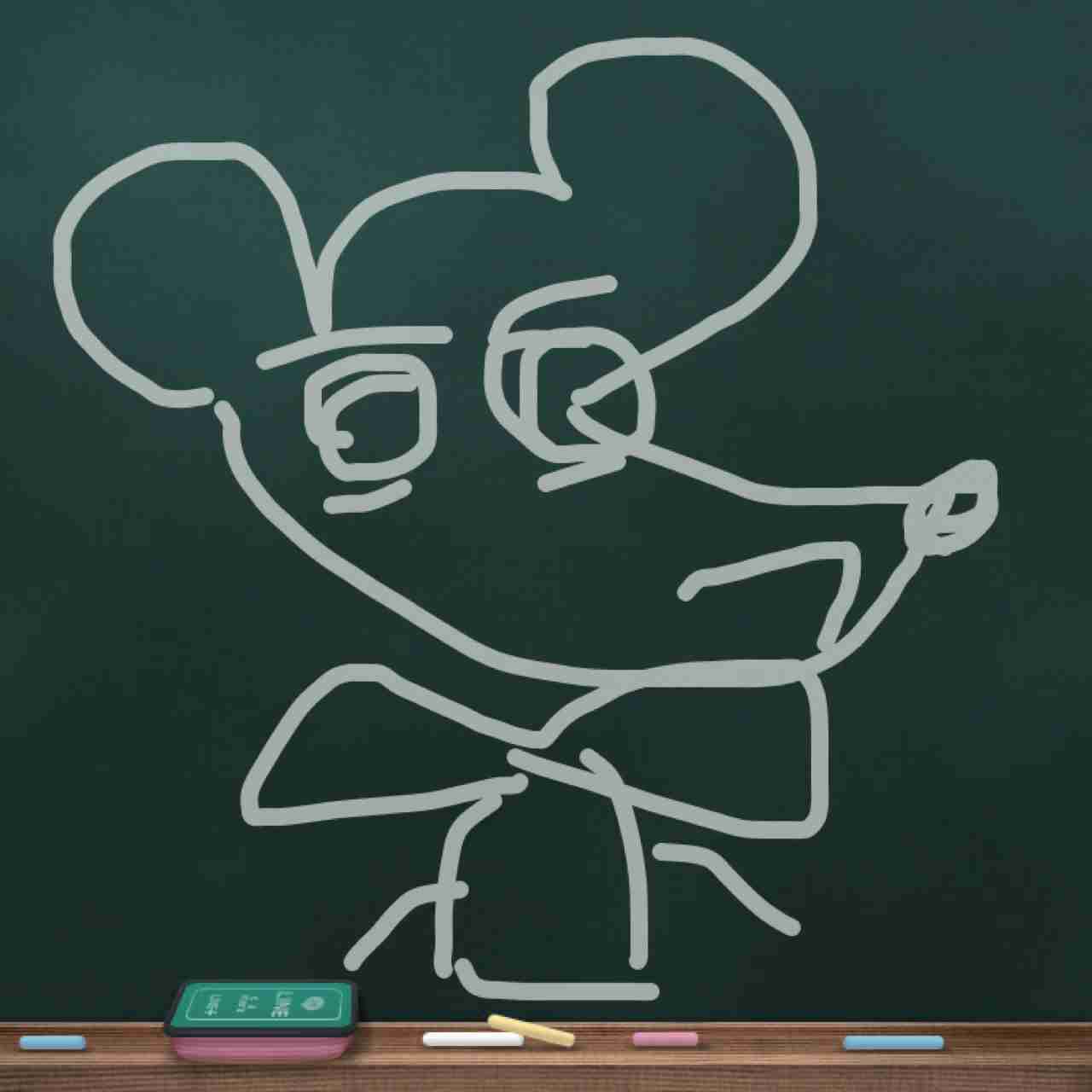 何も見ずにミッキーマウスを描くトピ