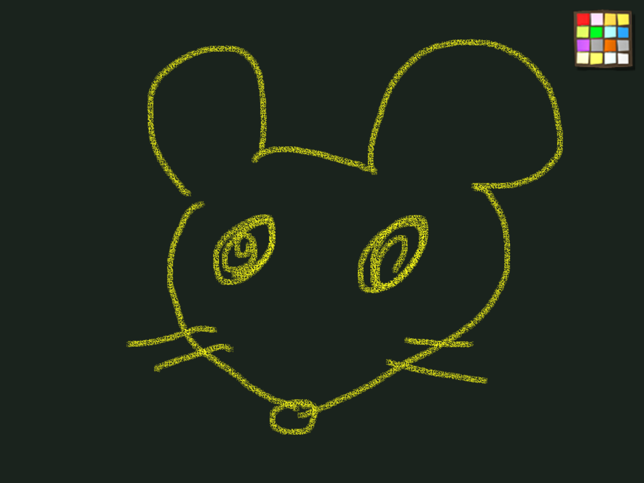 何も見ずにミッキーマウスを描くトピ