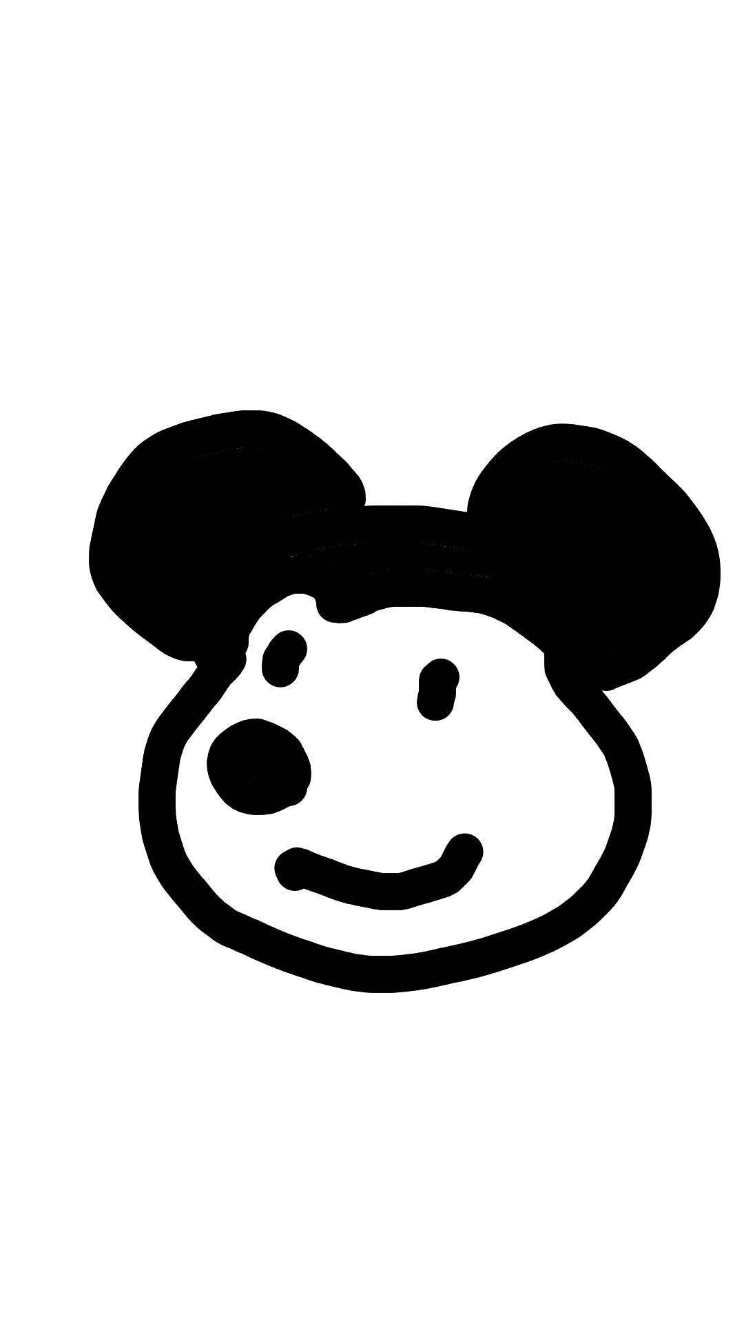 何も見ずにミッキーマウスを描くトピ