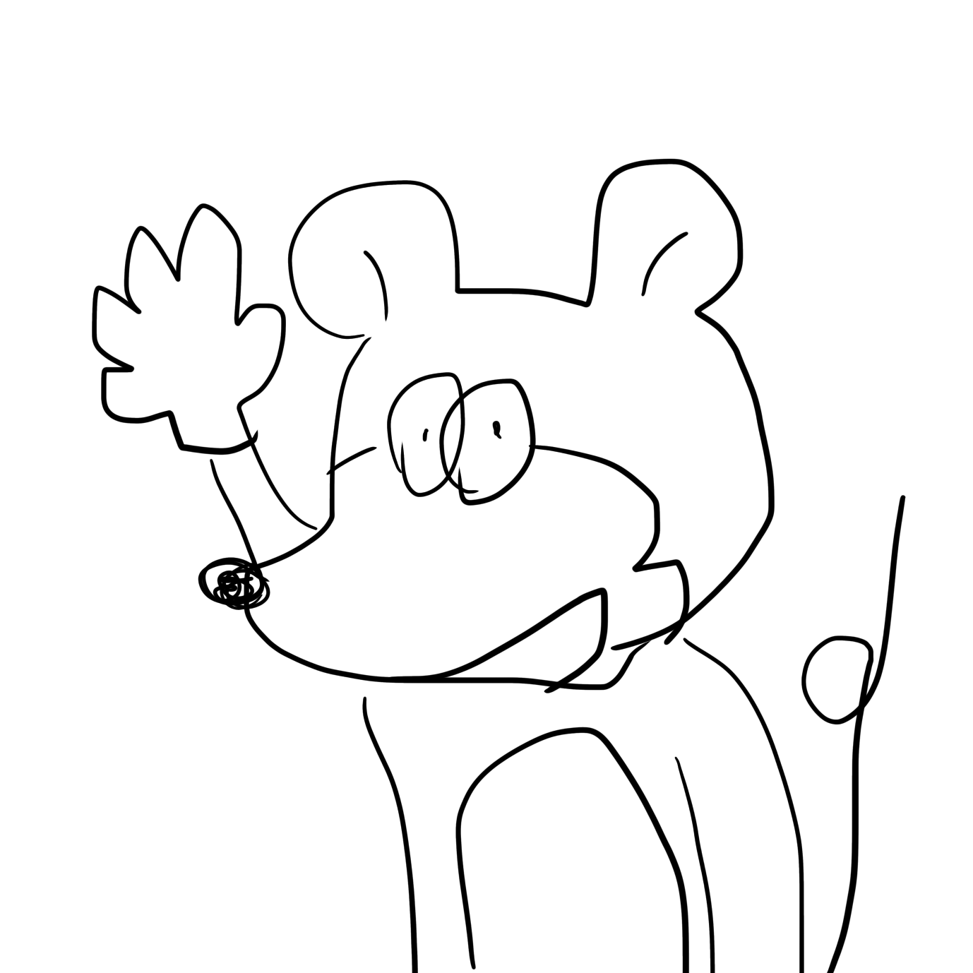 何も見ずにミッキーマウスを描くトピ