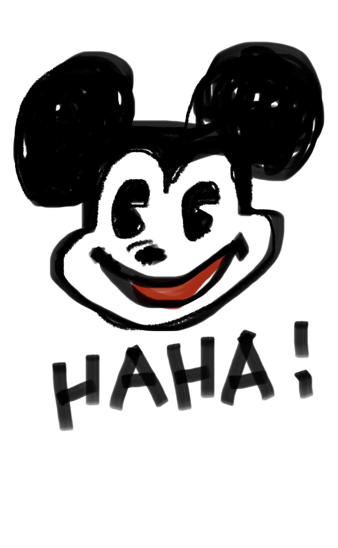 何も見ずにミッキーマウスを描くトピ