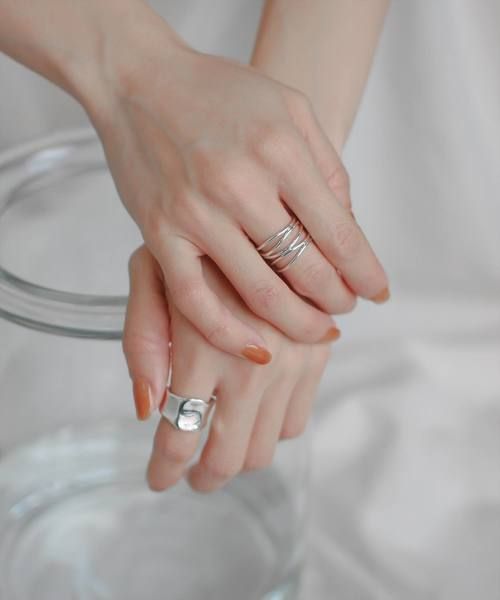 ごつい手にも似合う指輪