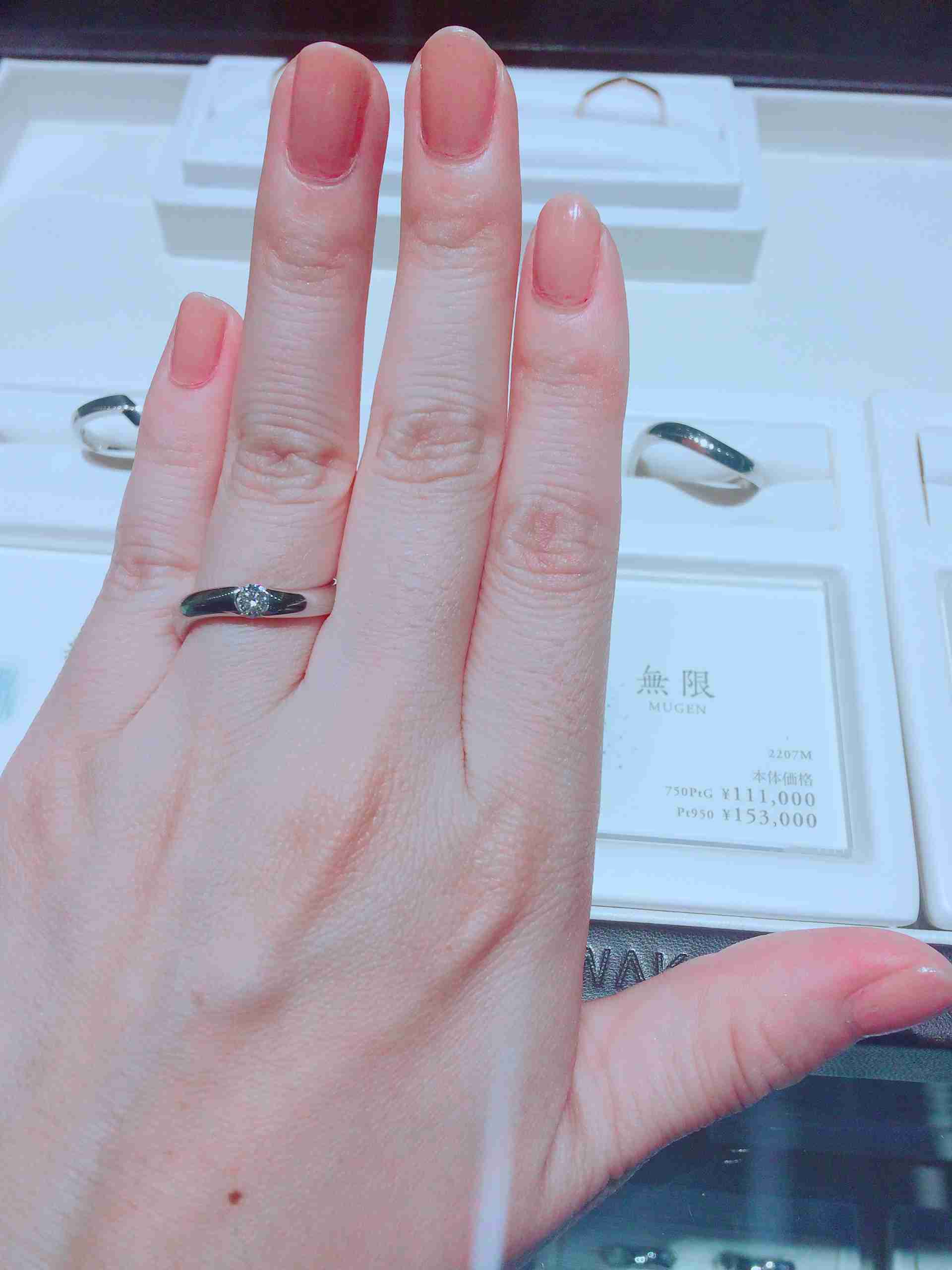 ごつい手にも似合う指輪