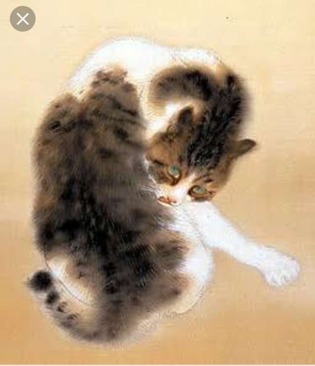 芸術作品の中の猫