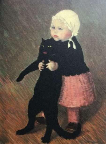 芸術作品の中の猫