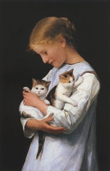 芸術作品の中の猫