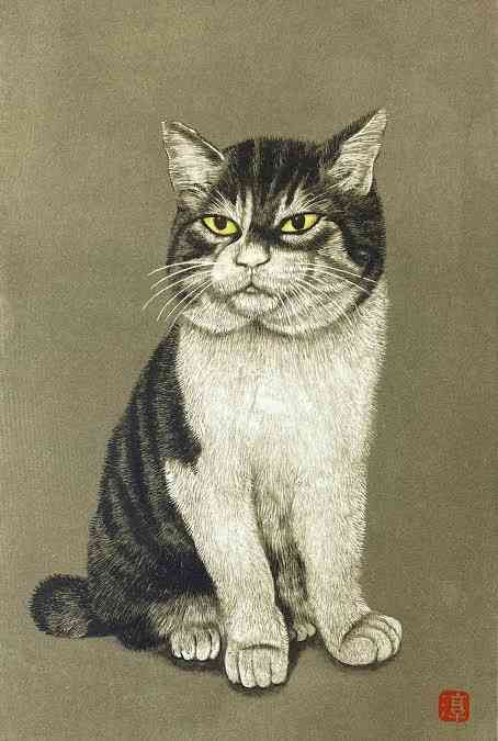 芸術作品の中の猫