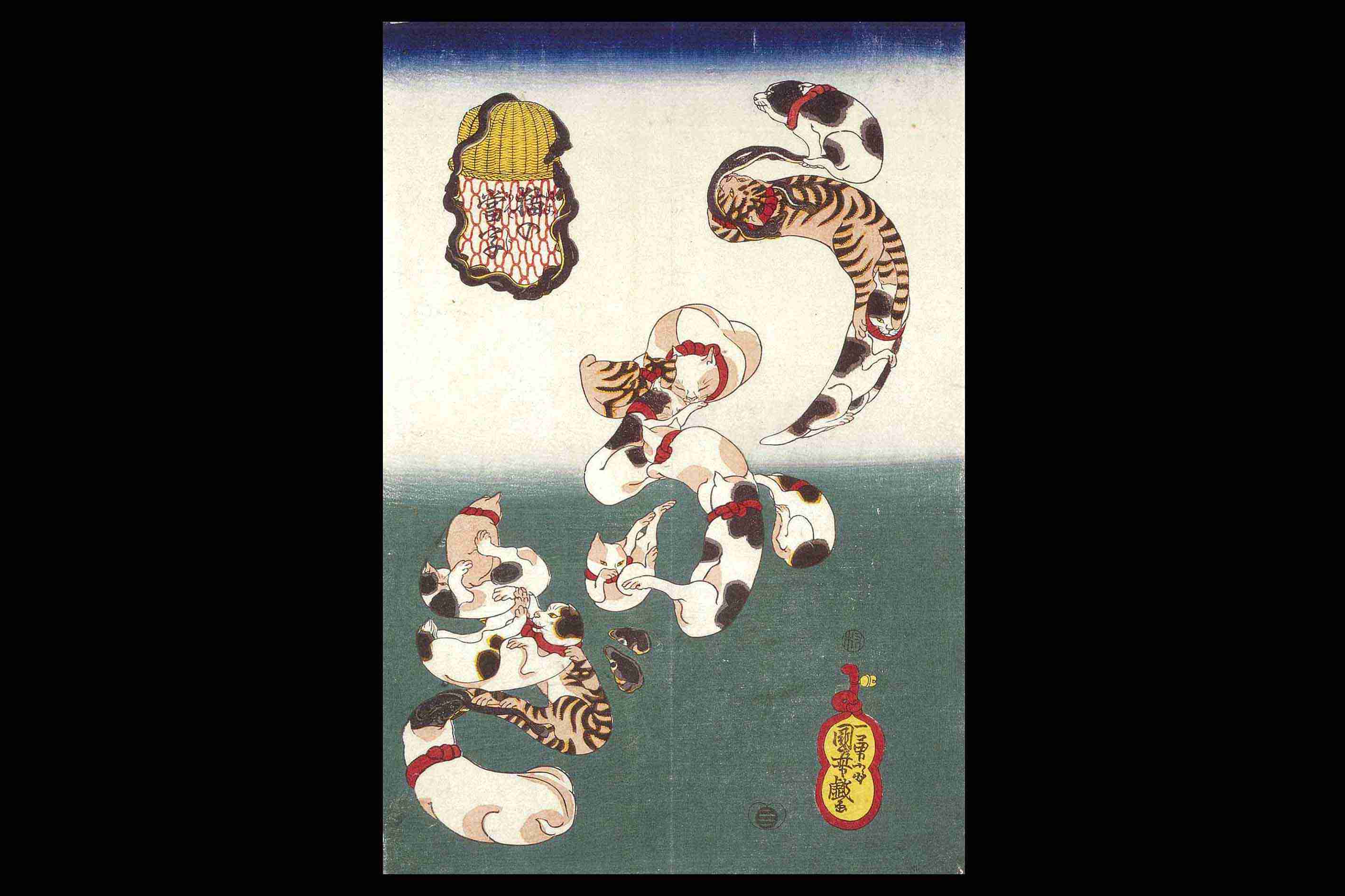 芸術作品の中の猫