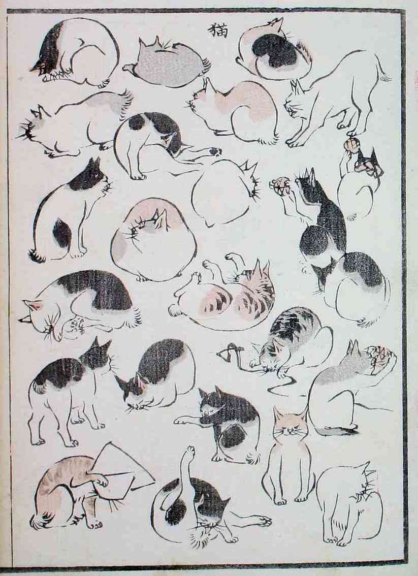 芸術作品の中の猫