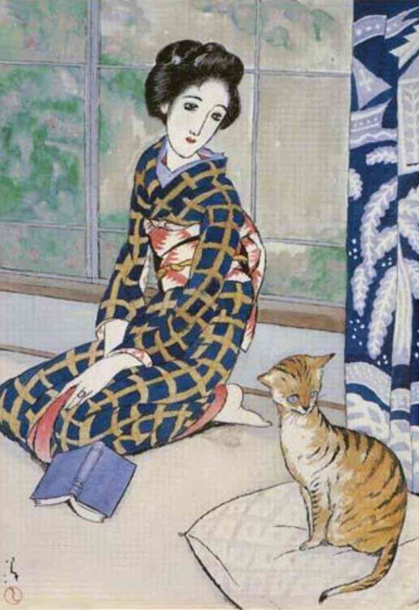 芸術作品の中の猫