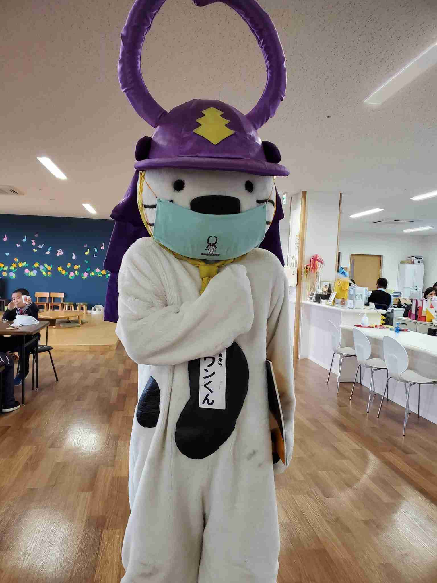 町で見かけたマスクをしたキャラクター達が見たい