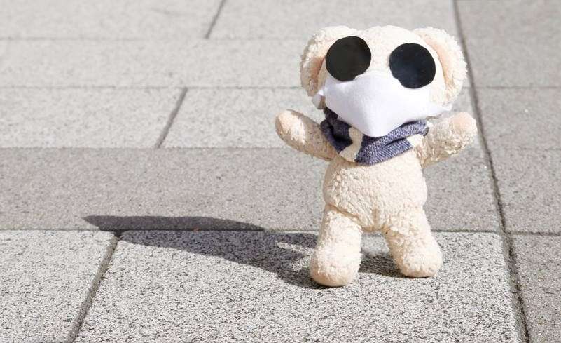 町で見かけたマスクをしたキャラクター達が見たい