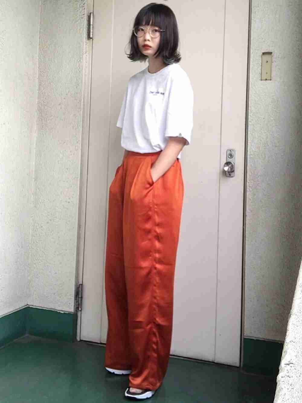ワイドパンツが好き