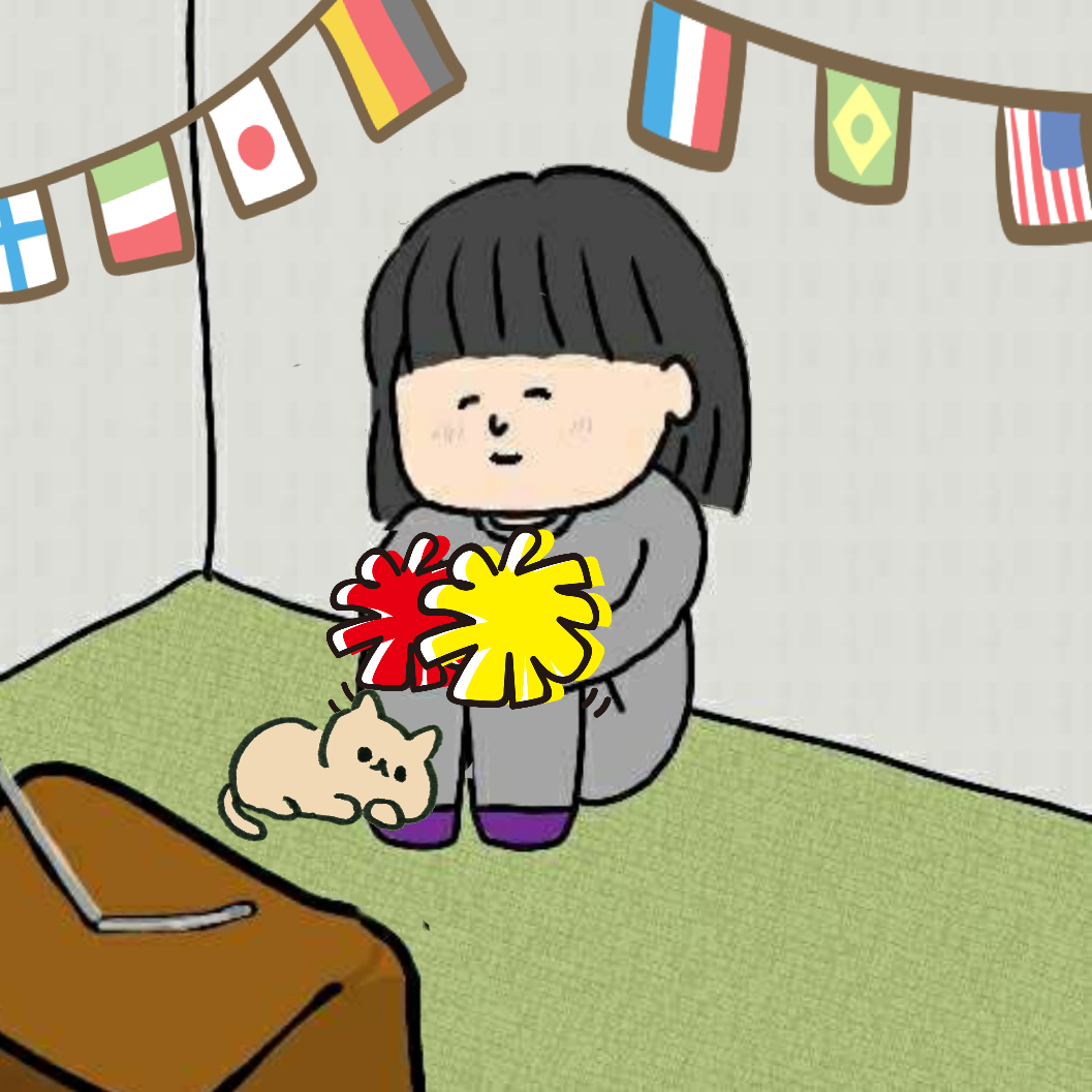 オリンピック開会式見る人ー！