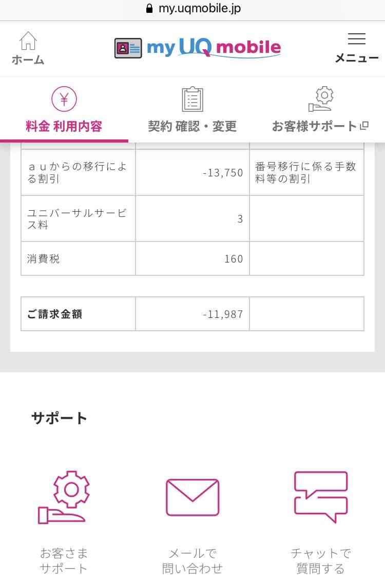 UQモバイル使ってるひと
