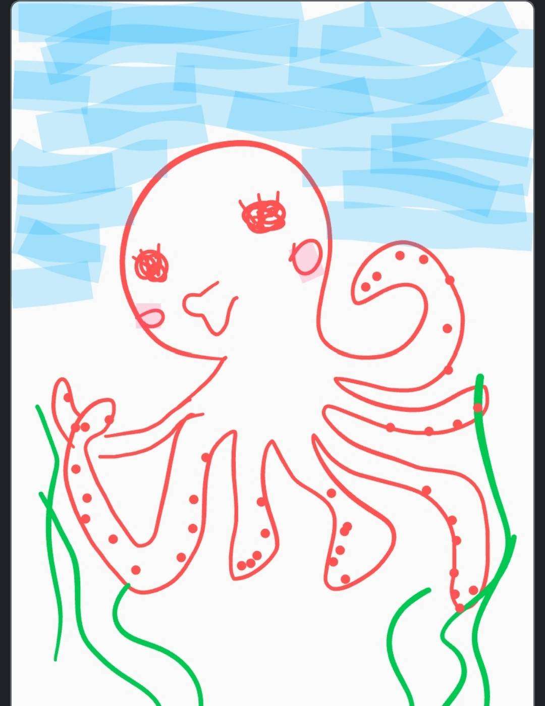 水族館の生き物を貼って癒されるトピ