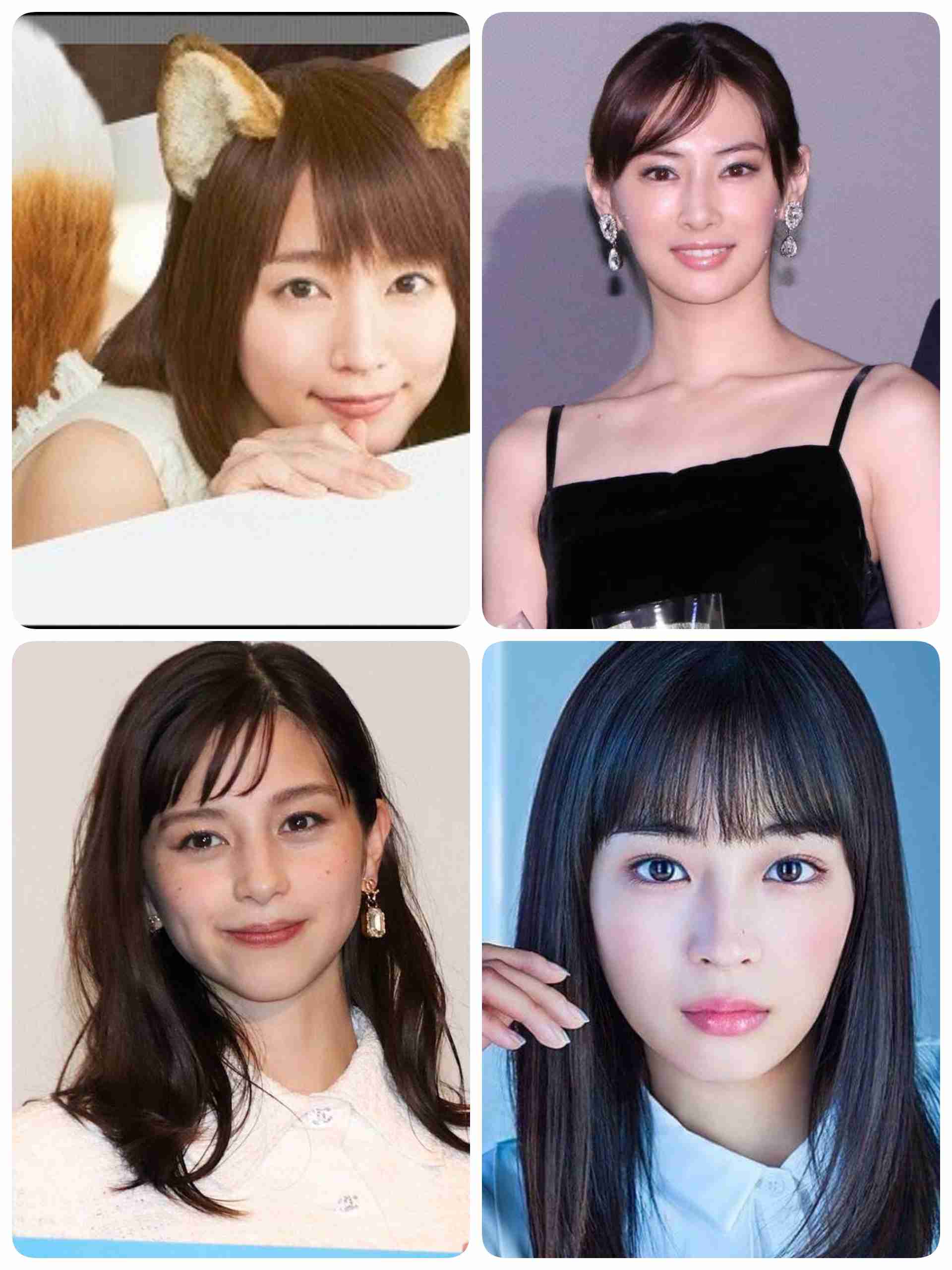 好きな顔4人集めてみた！【女性編】part5