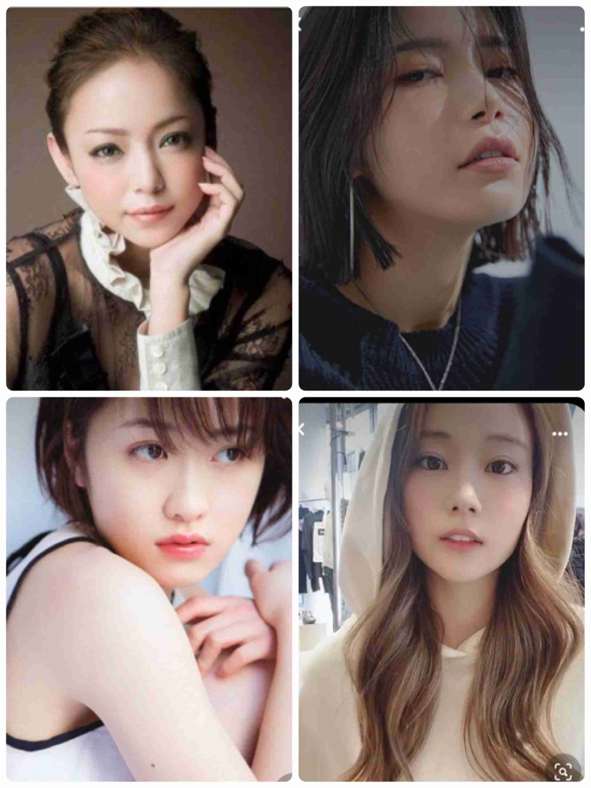 好きな顔4人集めてみた！【女性編】part5