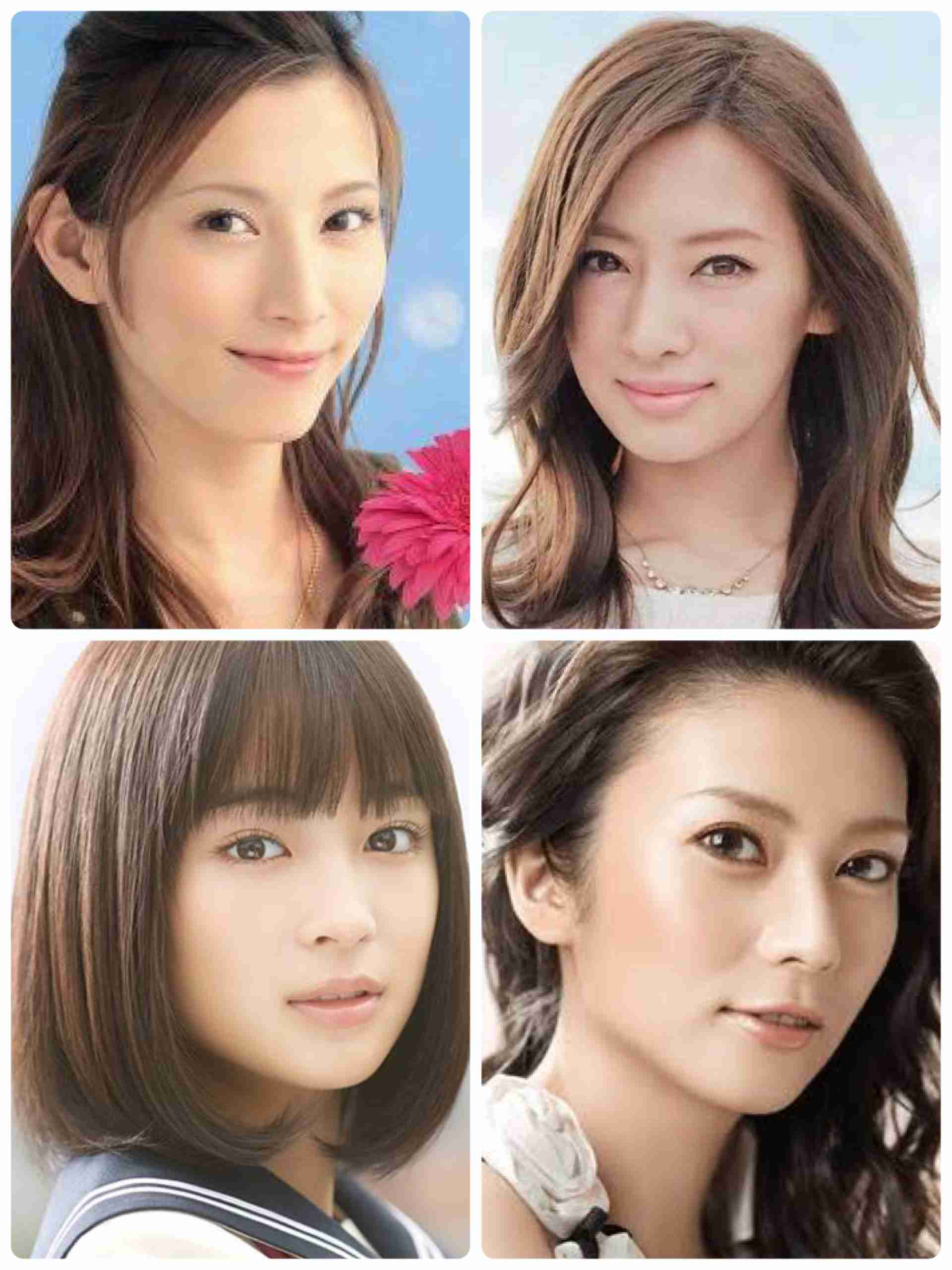 好きな顔4人集めてみた！【女性編】part5
