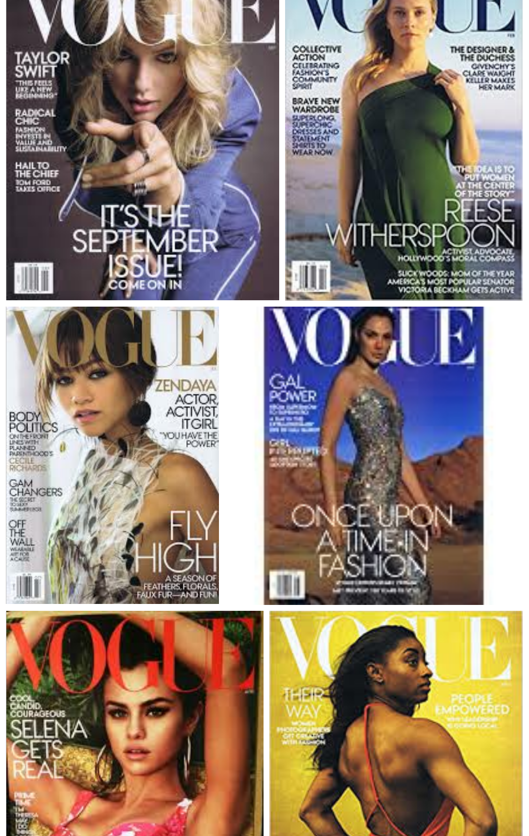 海外のファッション誌の表紙が見たい