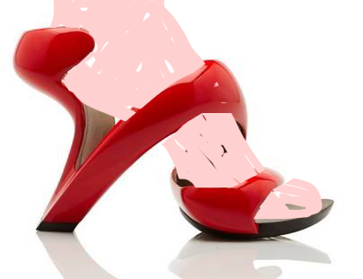 美しいヒールの写真を見せ合おう