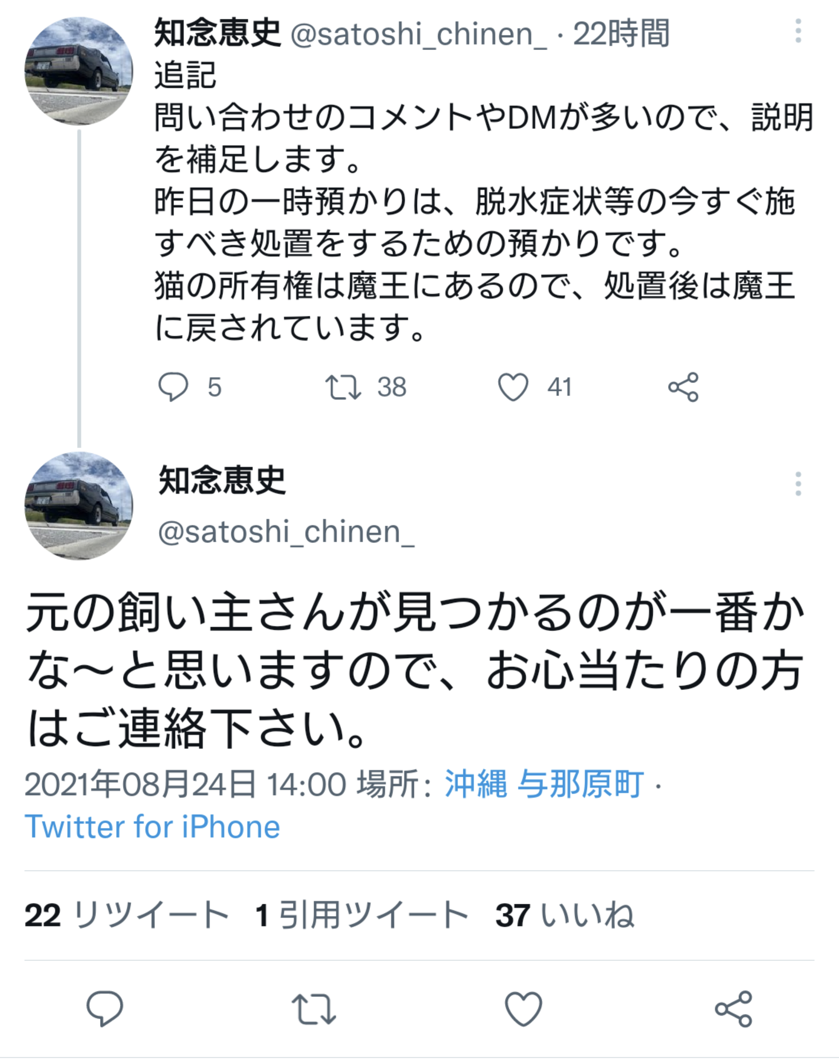 虐待動画の猫、保護されず「YouTuber」の手に戻る…弁護士は「警察の対応」も問題視