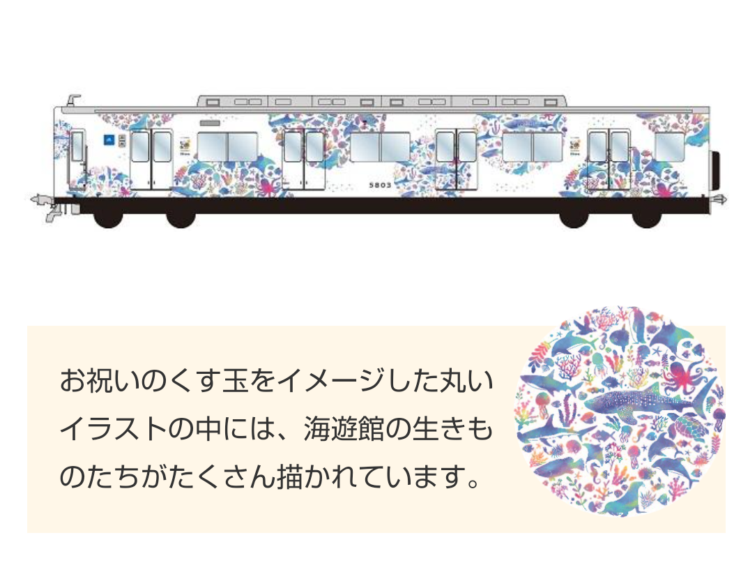 ラッピング電車が好き!