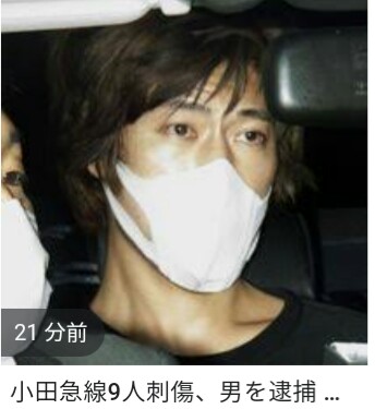 小田急線の車内で切りつけ 確保された男、20代女性の胸など7カ所を刺す