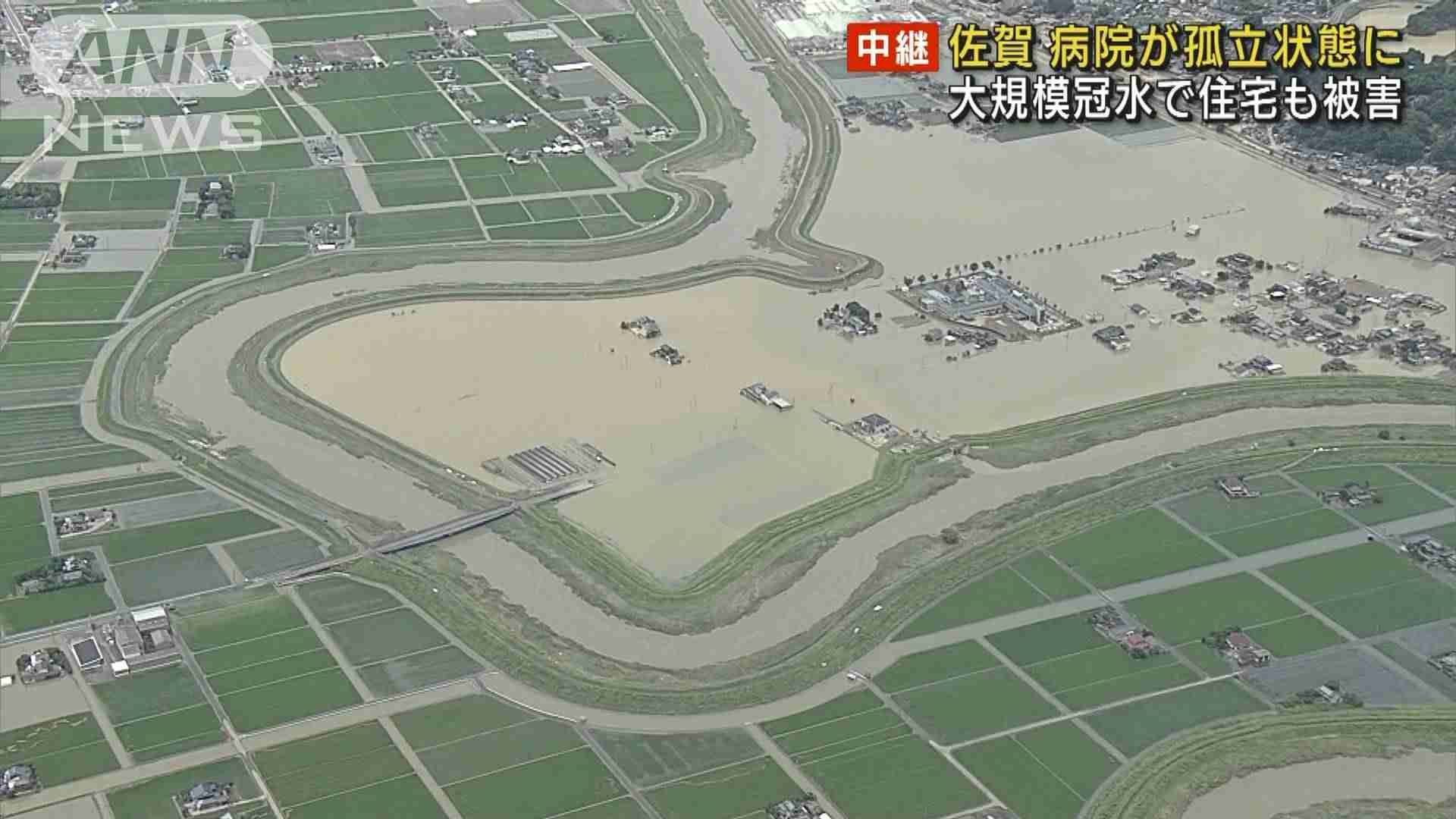 福岡、佐賀、長崎、広島4県の家屋被害約3600件　記録的大雨