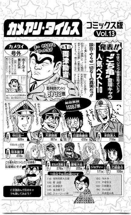 漫画の人気投票が見たい