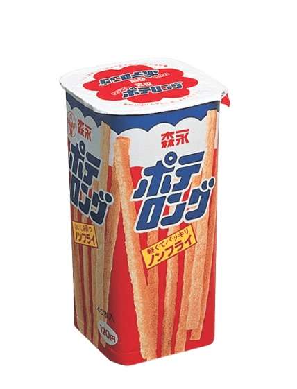 お菓子の懐かしいパッケージを貼るトピ