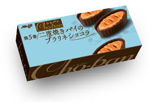 お菓子の懐かしいパッケージを貼るトピ