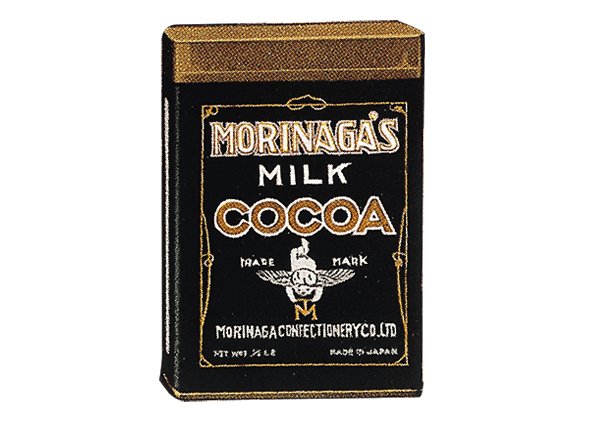 お菓子の懐かしいパッケージを貼るトピ