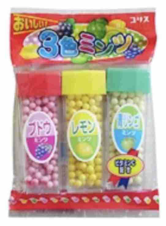 お菓子の懐かしいパッケージを貼るトピ