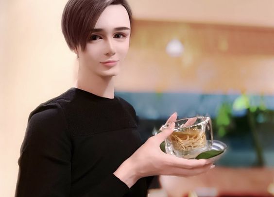 東洋のイケメンと西洋のイケメンを交互に貼っていくトピ