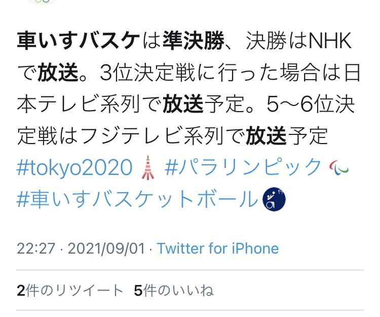 【実況・感想】東京2020パラリンピック 総合トピ 9月2日