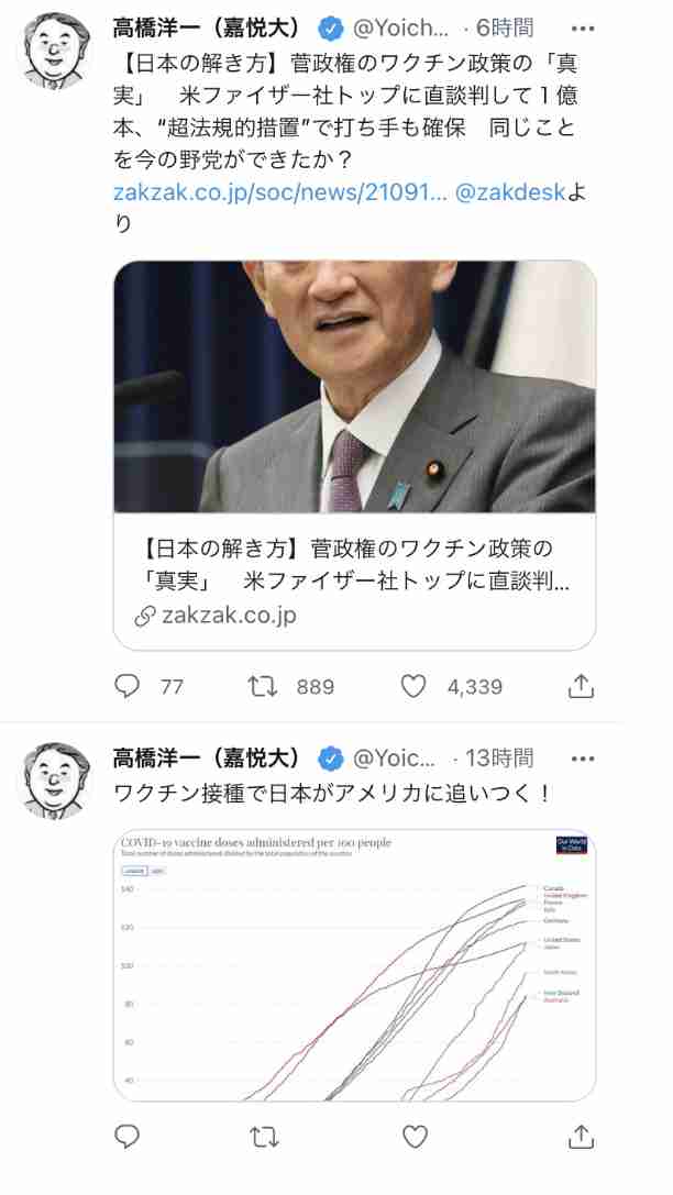 菅義偉首相、ツイッターで退陣報告「1年はあまりにも短い時間でした」…コメント欄には感謝の言葉が殺到