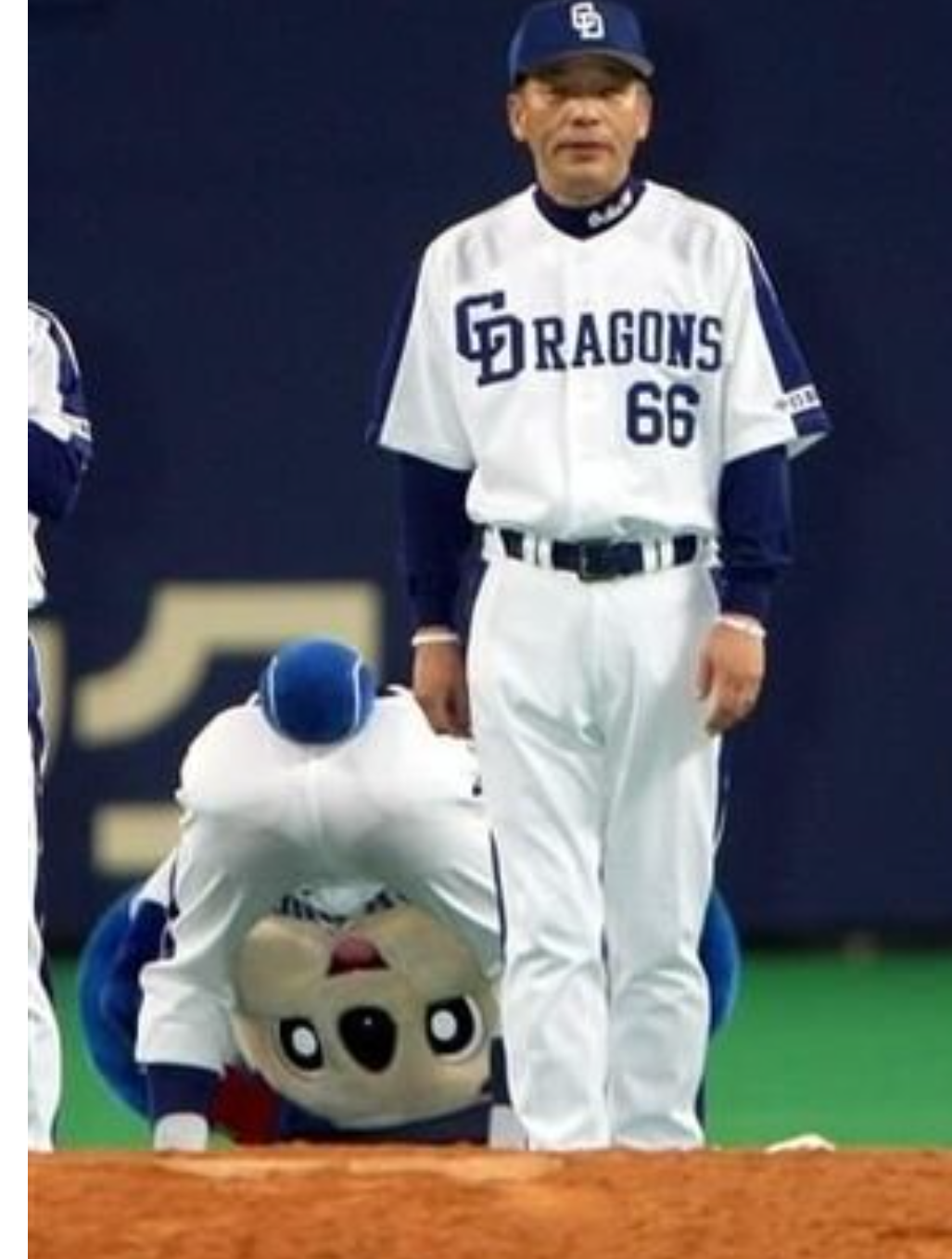 ⚾️野球選手とマスコットの交流が見たい⚾️