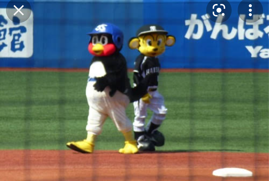 ⚾️野球選手とマスコットの交流が見たい⚾️