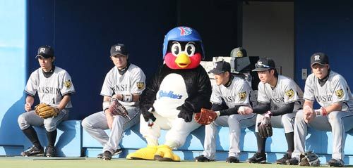 ⚾️野球選手とマスコットの交流が見たい⚾️