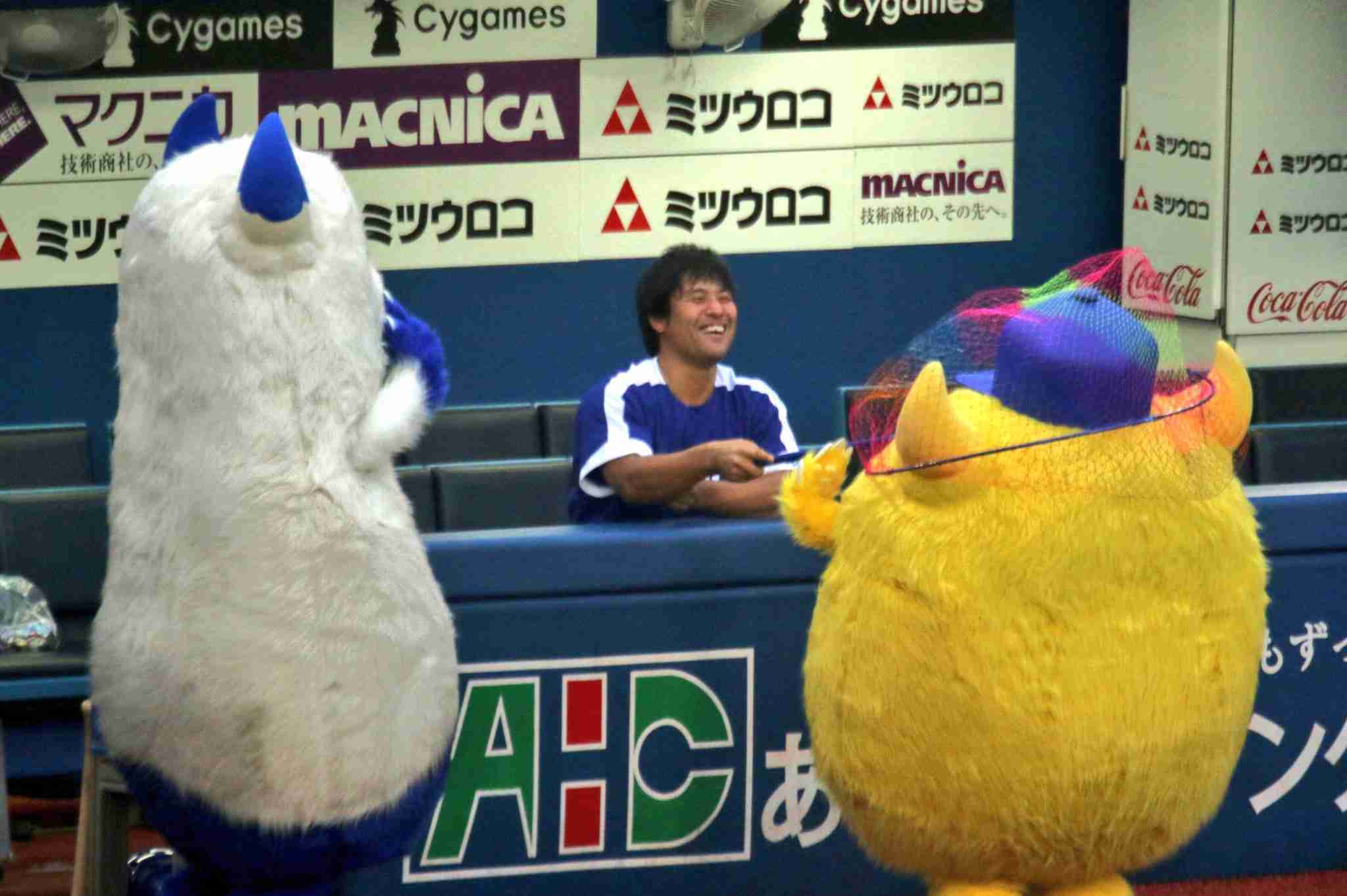 ⚾️野球選手とマスコットの交流が見たい⚾️