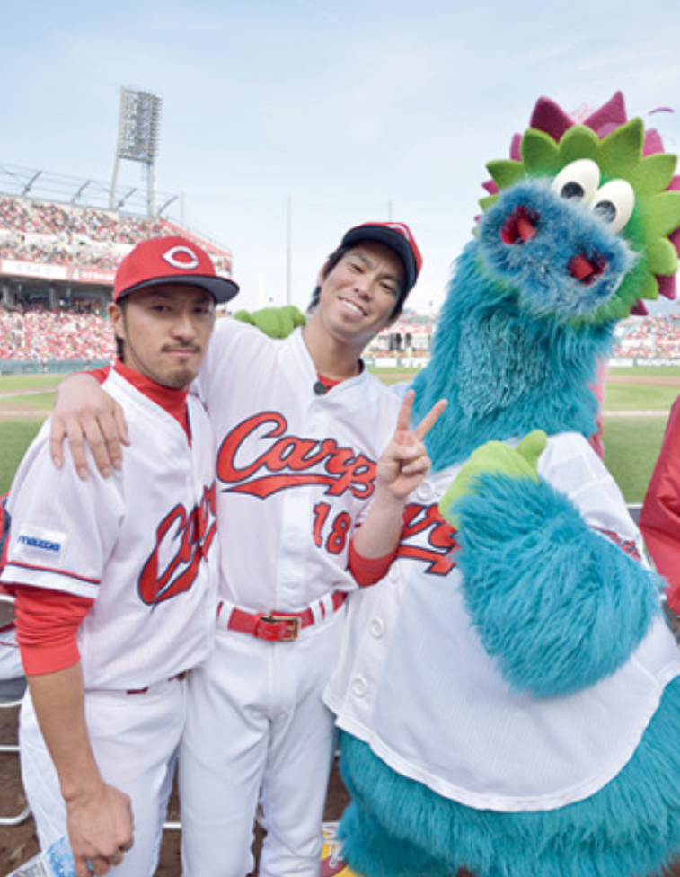 ⚾️野球選手とマスコットの交流が見たい⚾️
