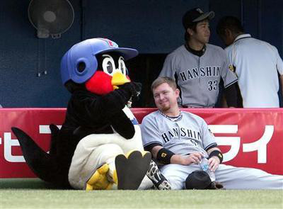⚾️野球選手とマスコットの交流が見たい⚾️