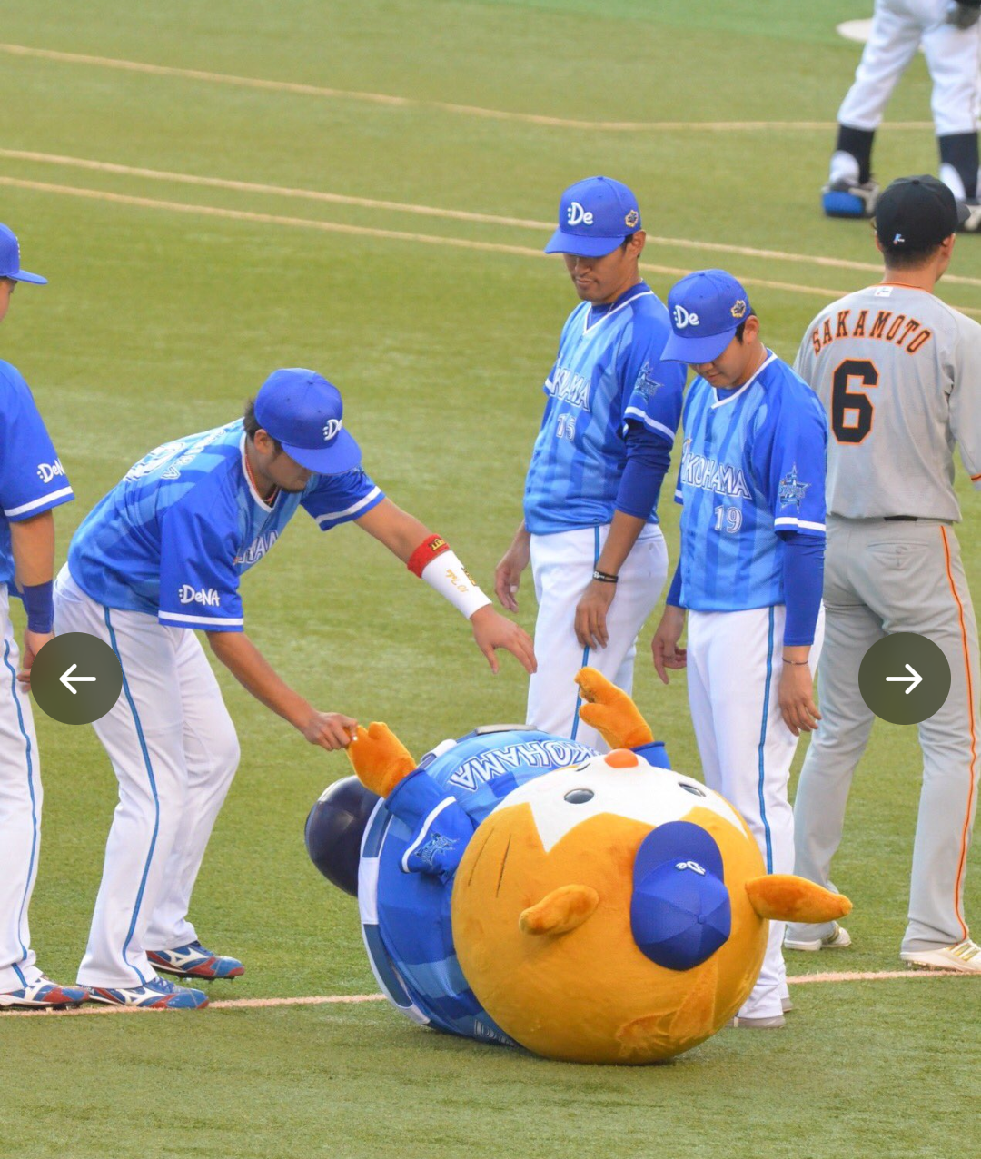 ⚾️野球選手とマスコットの交流が見たい⚾️
