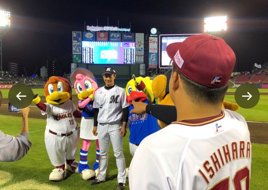 ⚾️野球選手とマスコットの交流が見たい⚾️