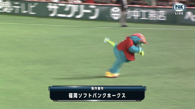 ⚾️野球選手とマスコットの交流が見たい⚾️