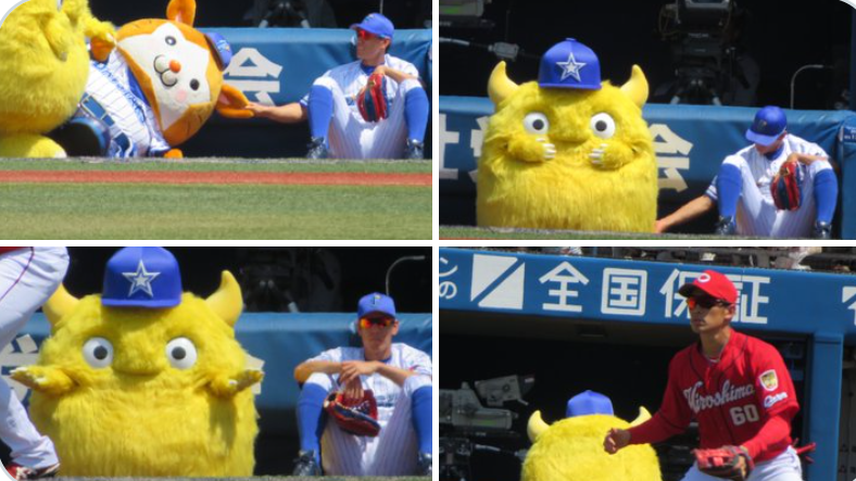 ⚾️野球選手とマスコットの交流が見たい⚾️