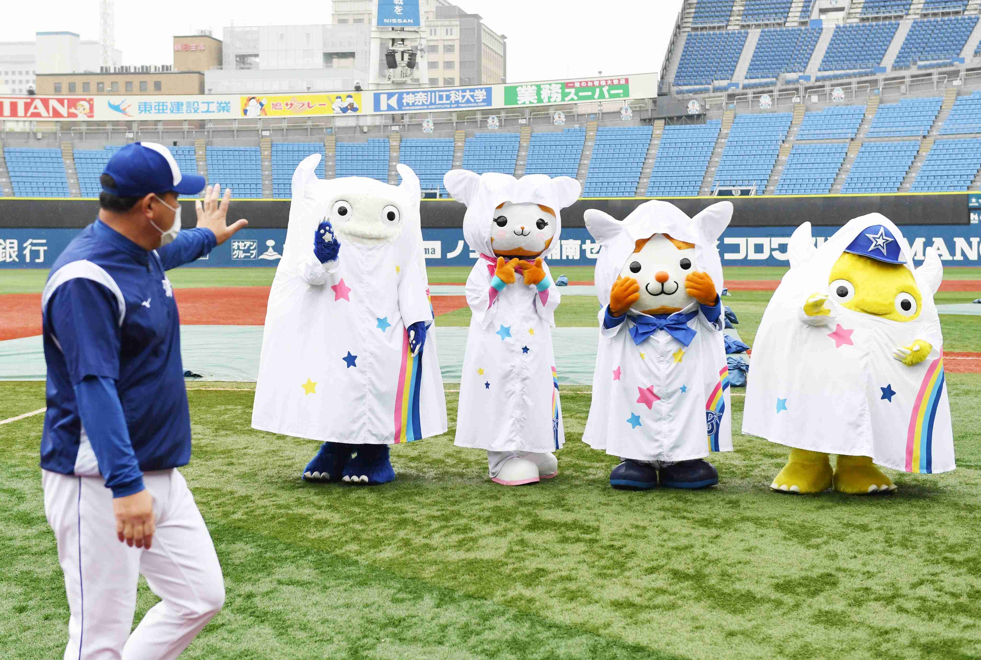 ⚾️野球選手とマスコットの交流が見たい⚾️