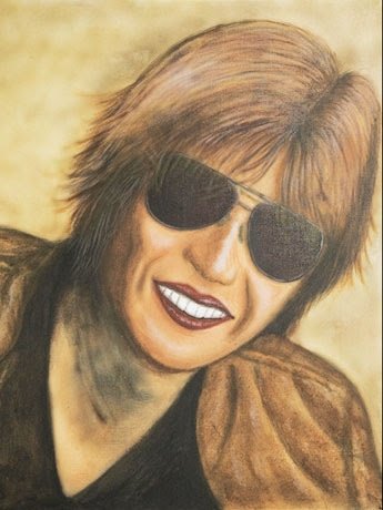 新庄剛志氏　エアブラシで描いたリアルすぎる自画像に「今にも振り向きそう」「命が吹き込まれてる」の声