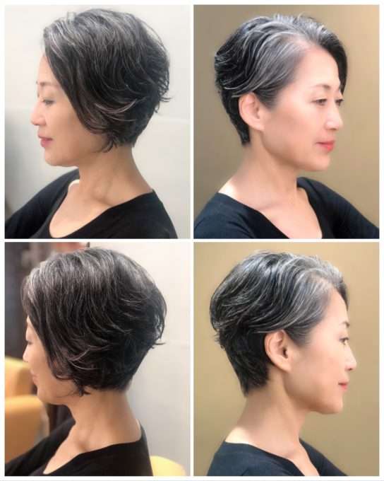 グレーヘアで注目の手塚理美さん　還暦までに黒→茶→白「ふふふ」